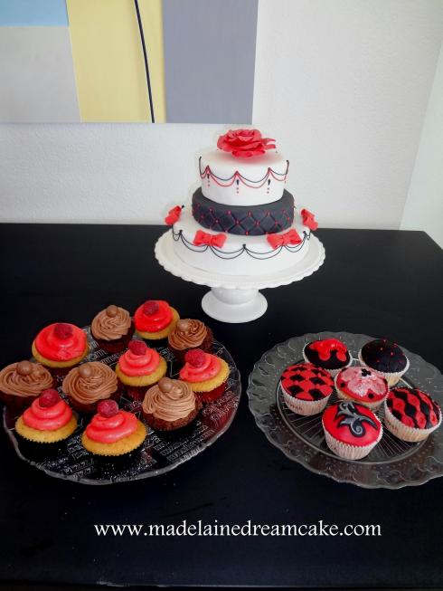 Rot Schwarz Cake & Cupcakes